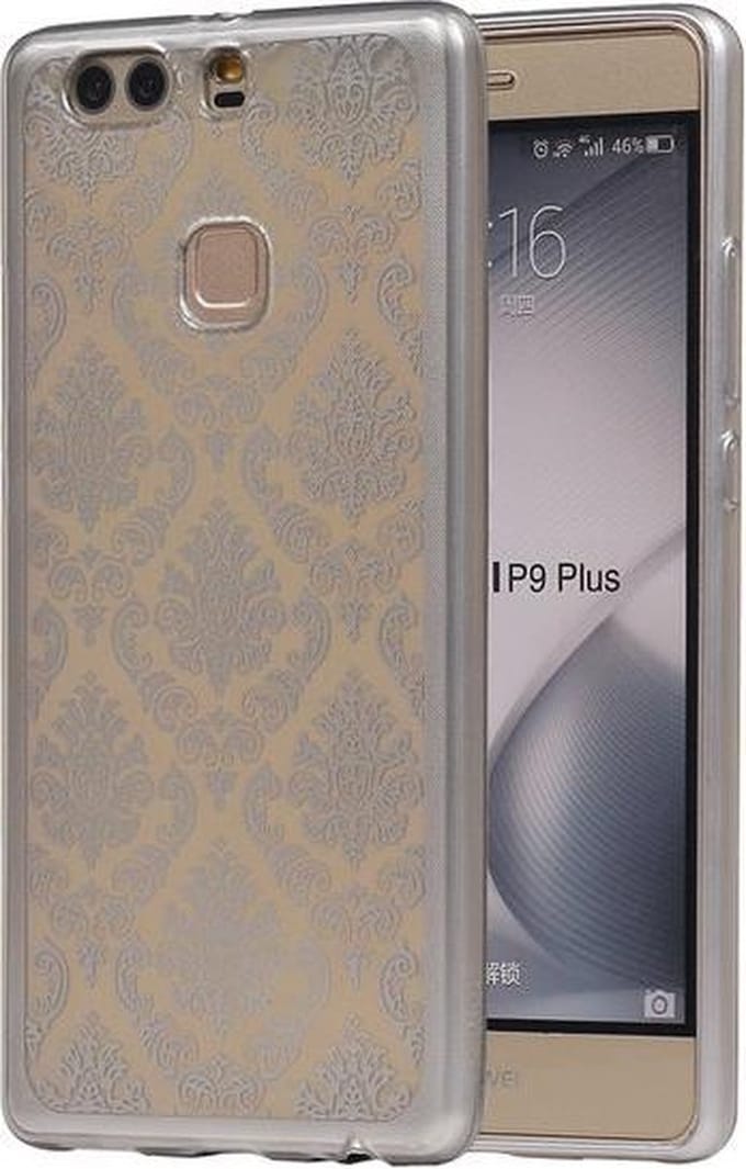 Zilver Brocant TPU back case cover hoesje voor Huawei P9 Plus