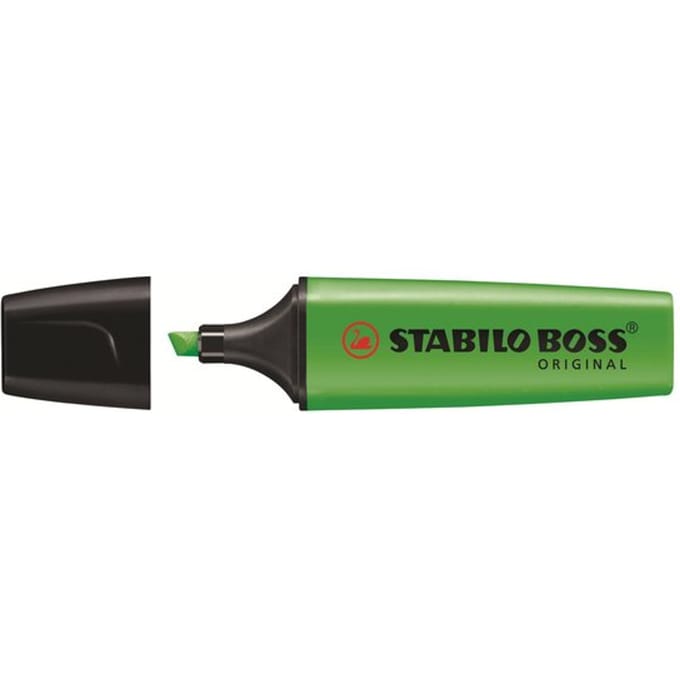 STABILO BOSS ORIGINAL - Markeerstift - Hoogste Kwaliteit - Groen - per stuk