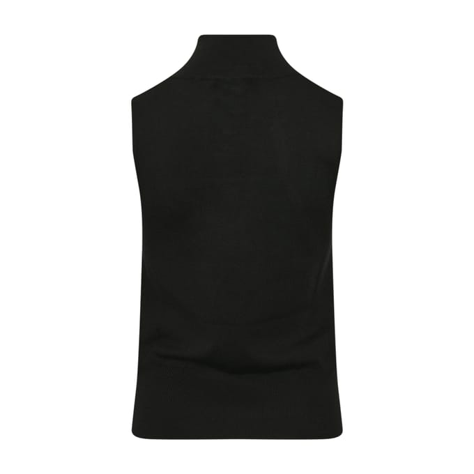 Keshia gebreide top in zwart
