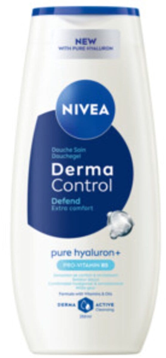 NIVEA Showergel Derma Control Defend - 6 x 250ml - Voordeelverpakking