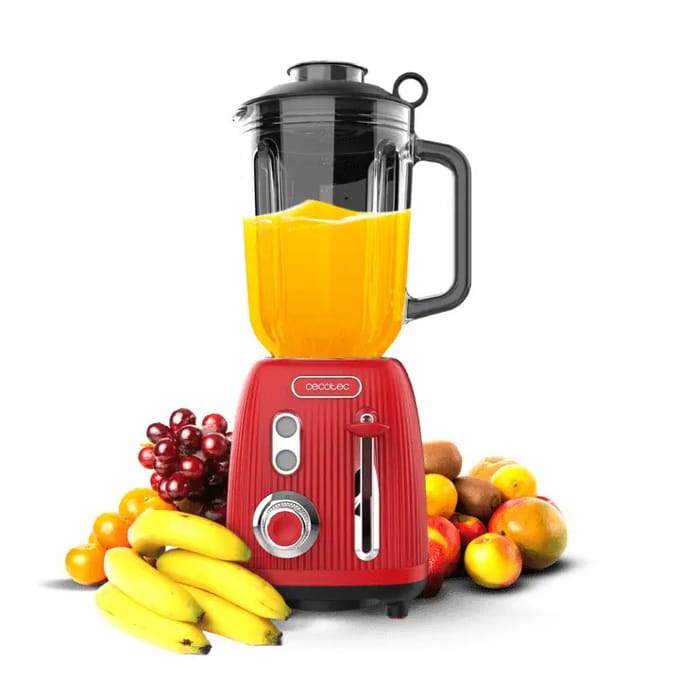 Mixer Cecotec Power Black Titanium RetroRed Rood