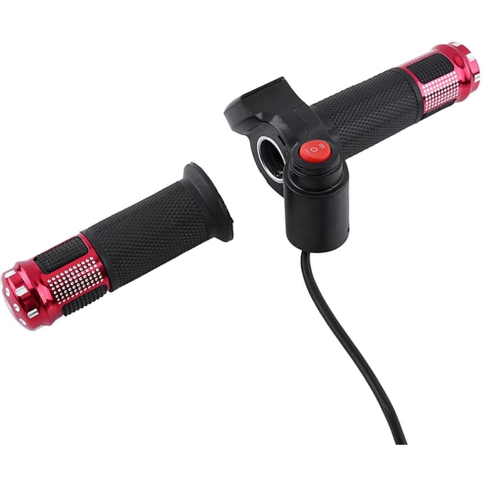 Draaihandvatten 3 Snelheden Met LED Display Scherm Handvat Voor Elektrische Fiets (blauw)