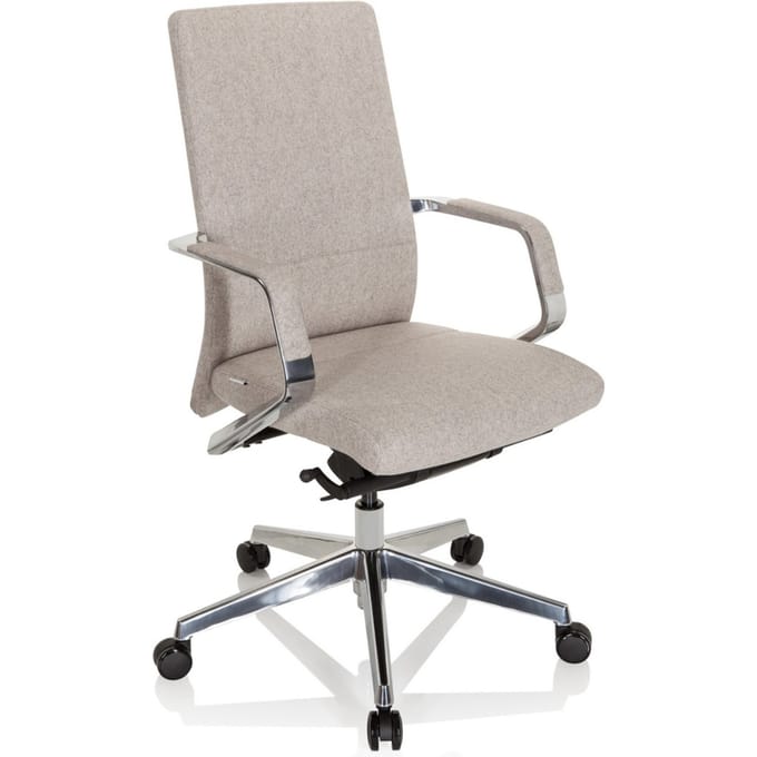 BESSONA - Professionele bureaustoel Gevlekt beige