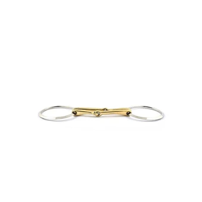 Mors 2 ringen voor paard met dubbele kanons Jump'In