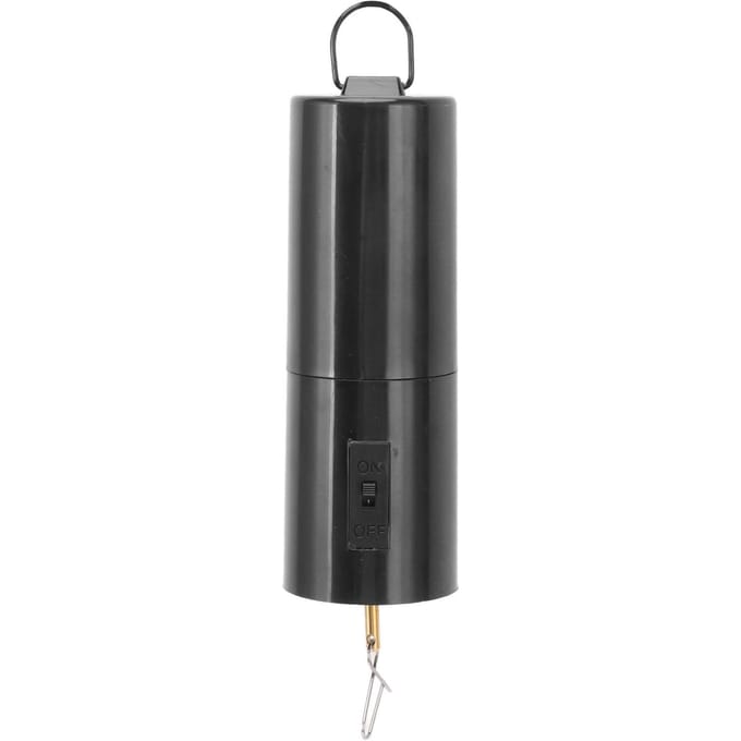 Op batterijen werkende hangende display windspinnermotor, hangende zwarte roterende motor voor windspinner