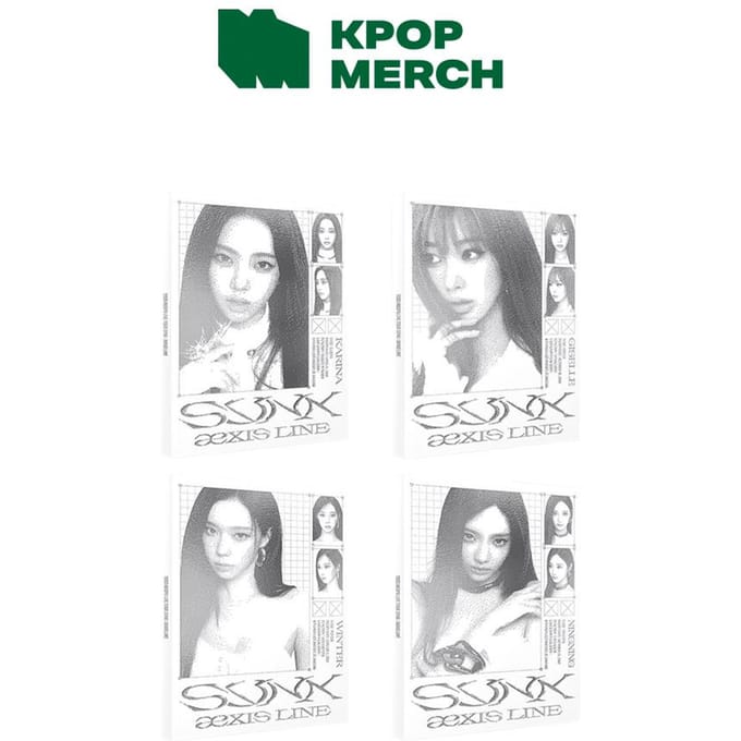 aespa Ensemble de Livres de Cartes Postales (SYNK : aeXIS LINE) NINGNING gray