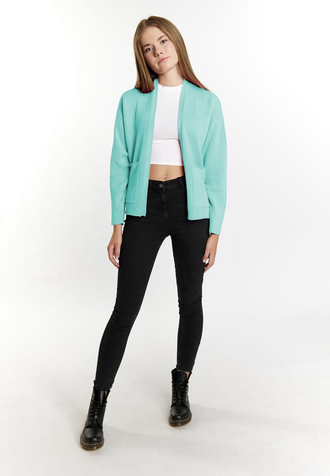 Mymo Gebreid vest Dames aqua