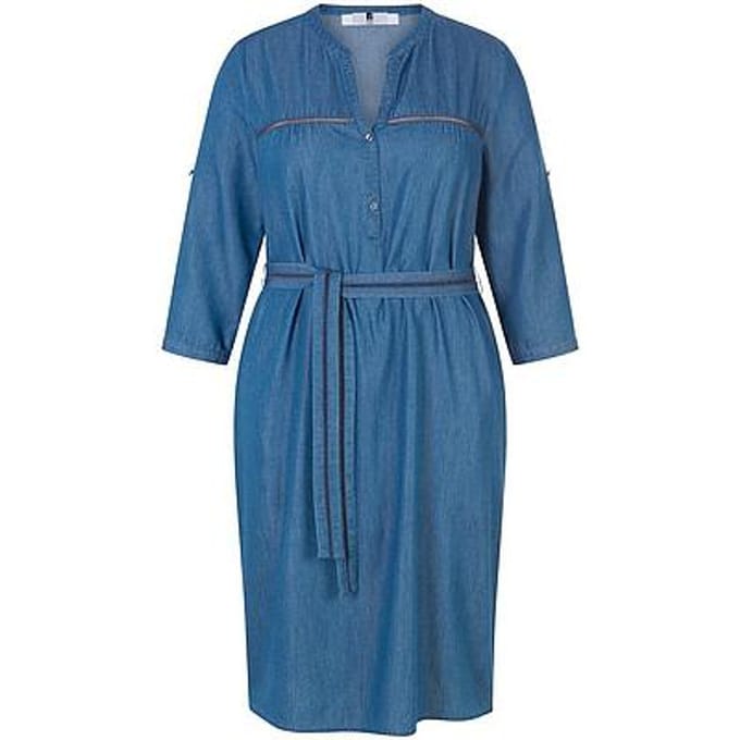 Denim jurk V-hals Van Anna Aura denim