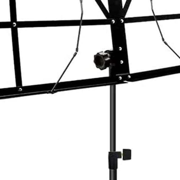 Opvouwbare Notenstandaard Zwart Ruimtebesparend Verstelbare Hoogte Stabiele Muziekpartituurstandaard voor black