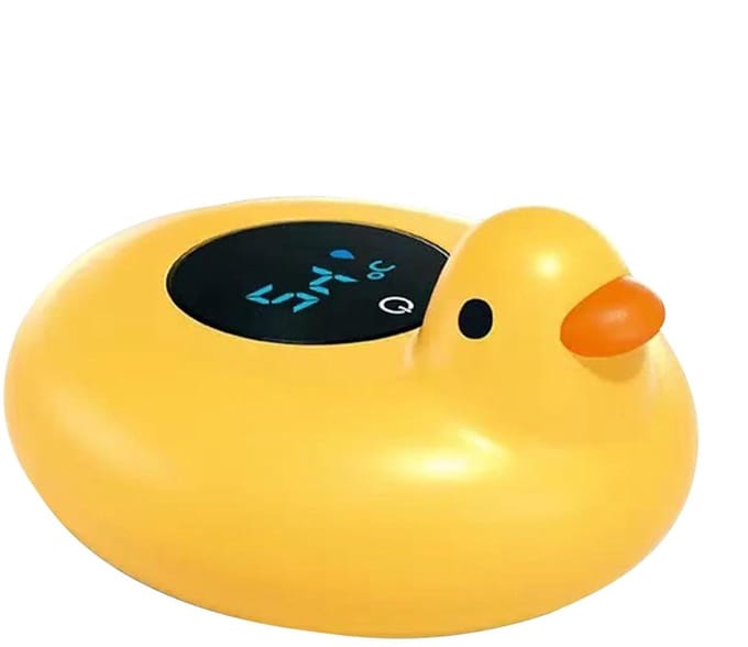 Badthermometer Kinderen - Waterthermometer Baby - Veilig Baden - Realtime Meting - 12 cm - Eend-geel