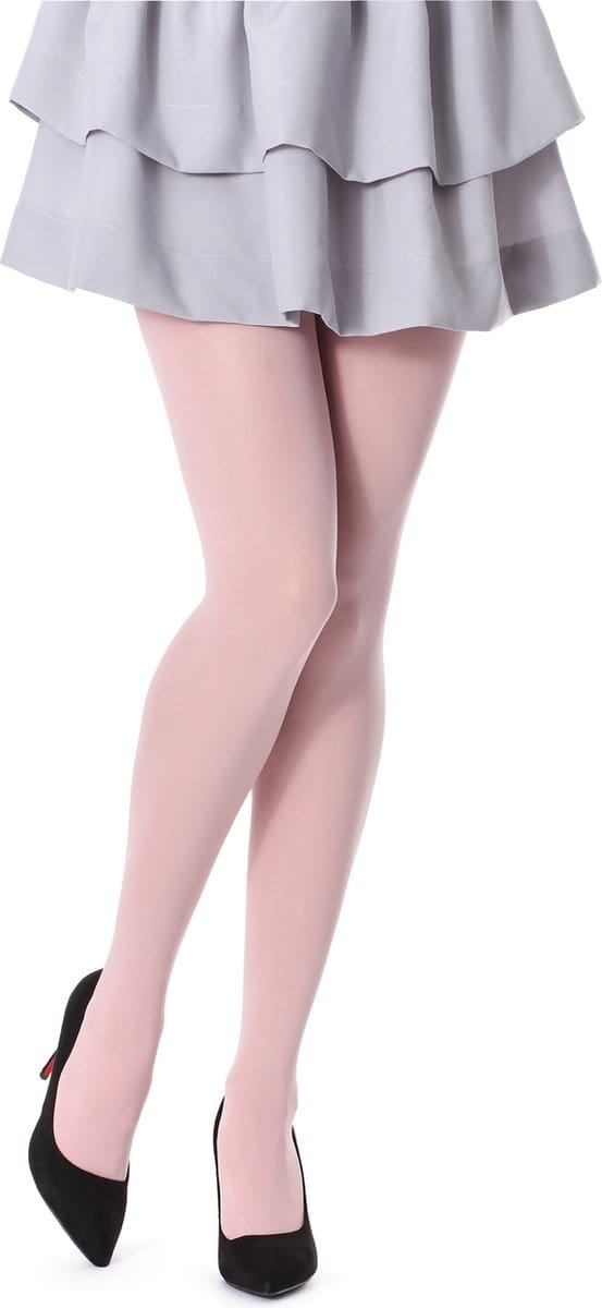 Bellivalini BLV-FI-1002 Dames Panty - 60 DEN - Polyamide - Microvezel - Stoffig Rose – M