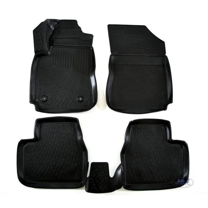 Tapis de sol - 3D EXCLUSIVE - Citroën C4 Cactus - Caoutchouc - 4 pièces - Sur mesure