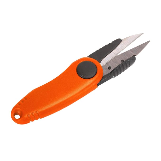 Ciseaux de pêche en forme de crevette, ciseaux pliants pour matériel de pêche, coupe-fil de pêche, orange black