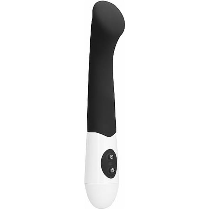 Flat Siliconen Vibrator - Zwart