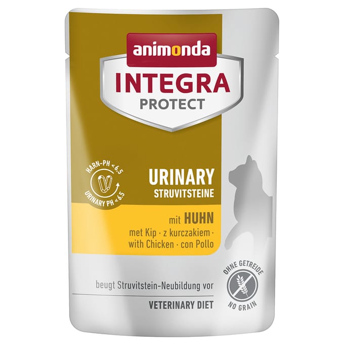 Animonda Integra Cat Pouch Urinary Struvit - Chicken - Kip 1 x 85 g - Maaltijdzakjes Kattenvoer