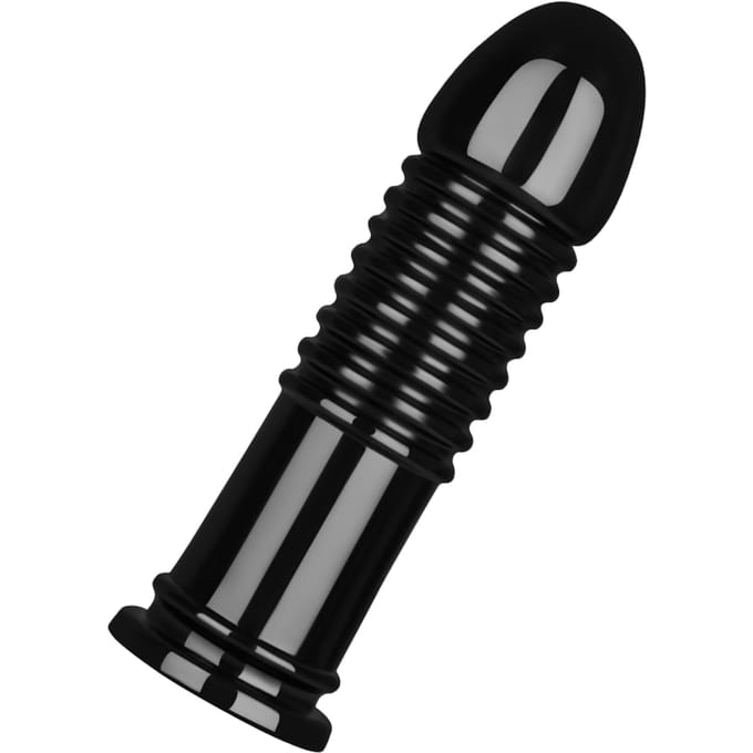 Lovetoy - Anal Bumper - King Size Anaal Dildo - 22.5 cm - Zwart