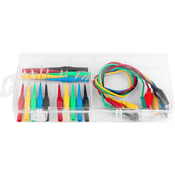 Outil d'inspection de câblage automobile, câble de test, ensemble complet de tests de circuits automobiles, 25 pièces 20 Pcs gray