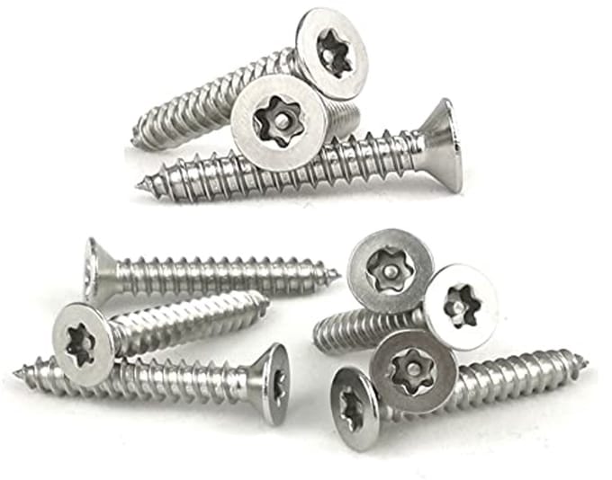 Zelftappende schroeven Torx met platte kop - 304 RVS houtschroeven 25mm (100 stuks)