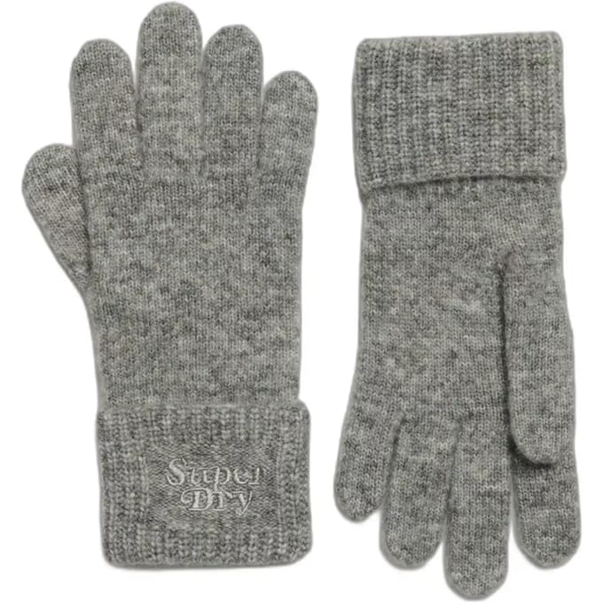 Superdry - Geribde gebreide handschoenen - Dames - Handschoenen