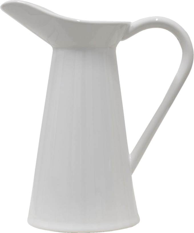 Clayre & Eef Lampetkan 23x13x25 cm Wit Keramiek