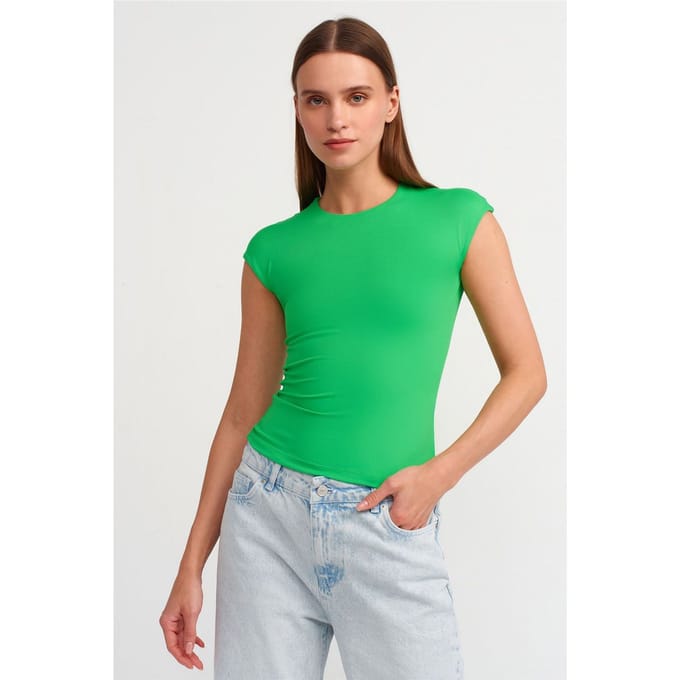 Dames Slim Fit Ronde Hals T-Shirt