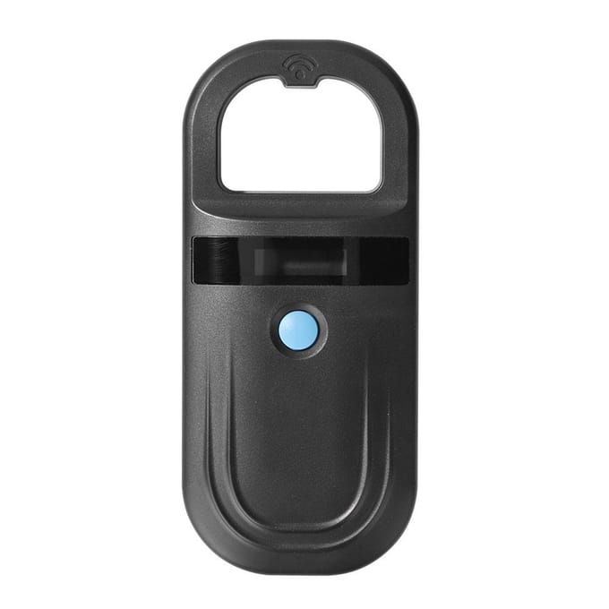 Scanner de Puce Animale Rechargeable Lecteur Portable Écran d'Affichage OLED Identification Animale Animal noir