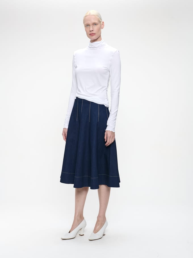 Janice viscose top | White - White / S