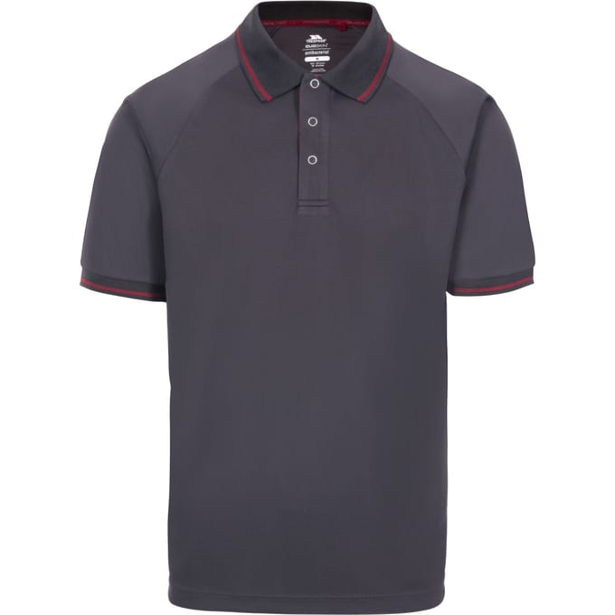 Trespass Heren Bonnington Polo Top (Donkergrijs)