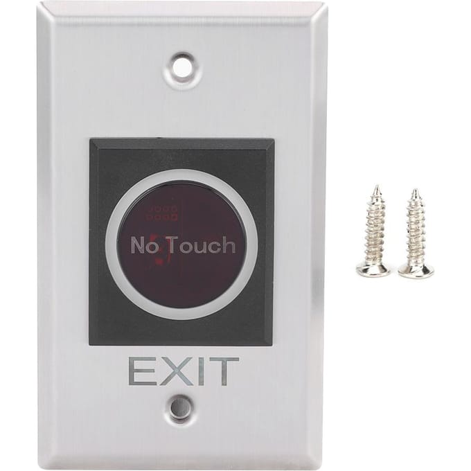 Interrupteur à capteur infrarouge, bouton de rétroéclairage LED non tactile, système de contrôle d'accès DC12V white