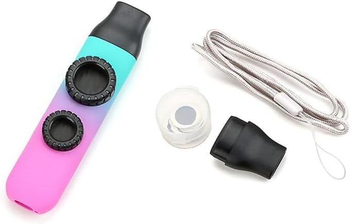 Verstelbare Dubbele Toon Kazoo met Membraan en Draagkoord