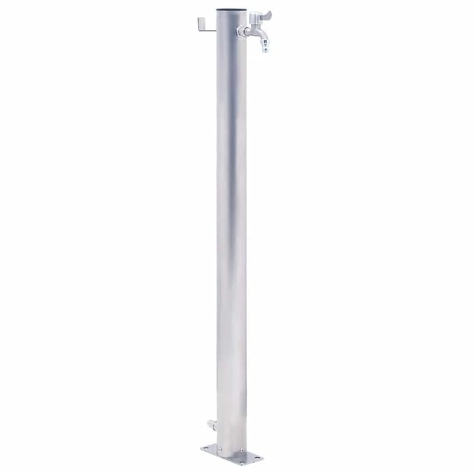 vidaXL - Waterzuil - rond - 60 - cm - roestvrij - staal