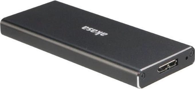 Akasa AK-ENU3M2-BK behuizing voor opslagstations M.2 SSD enclosure Zwart