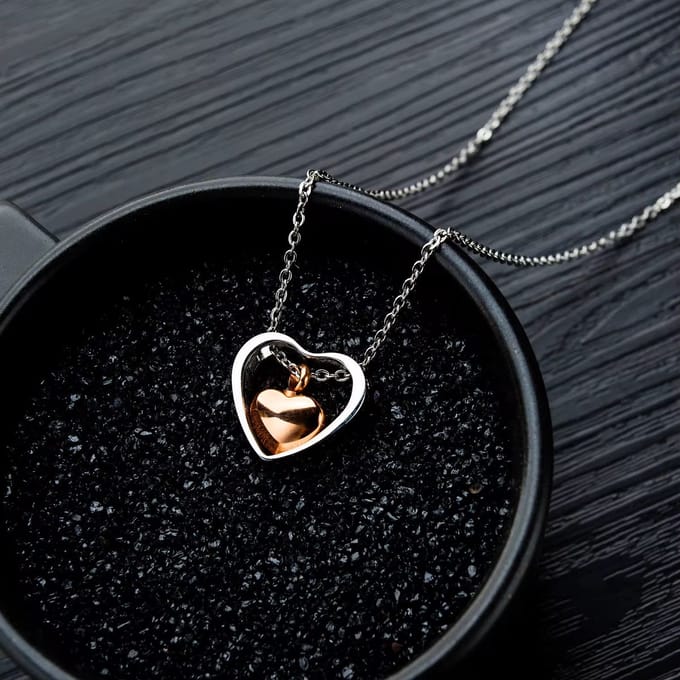 As ketting hart goud