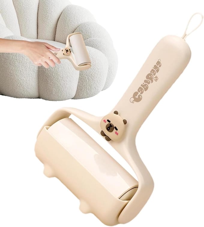Pluisroller - Kledingroller Haar - Snel Reinigen - Zeer Zelfklevend - 12.5 cm - Kapibala