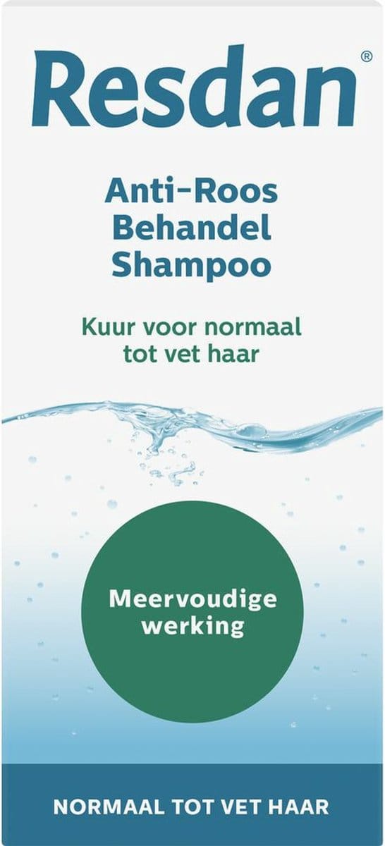 Resdan Anti-Roos Shampoo Normaal tot Vet Haar 6 x 125 ml