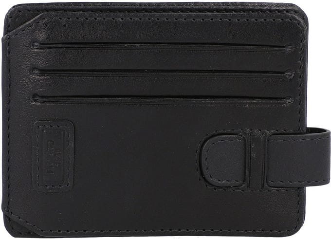 Picard Authentiek Creditcardetui Leer 10,5 cm - 6 Sleuven - schwarz