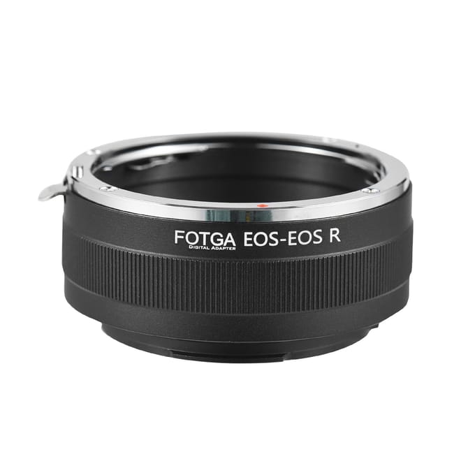FOTGA High Precision Handmatige Lens Mount Adapter Ring Aluminiumlegering voor Canon EF-S Mount Lens voor zwart