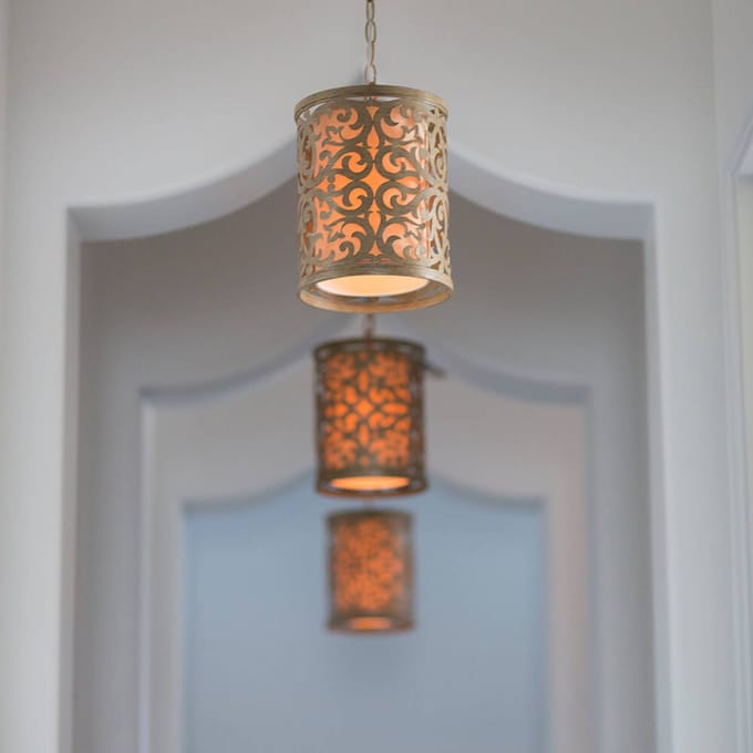 Hinkley LED Hanglamp Carabel | 1X E27 Max 60W | Dimbaar | Brushed Champagne