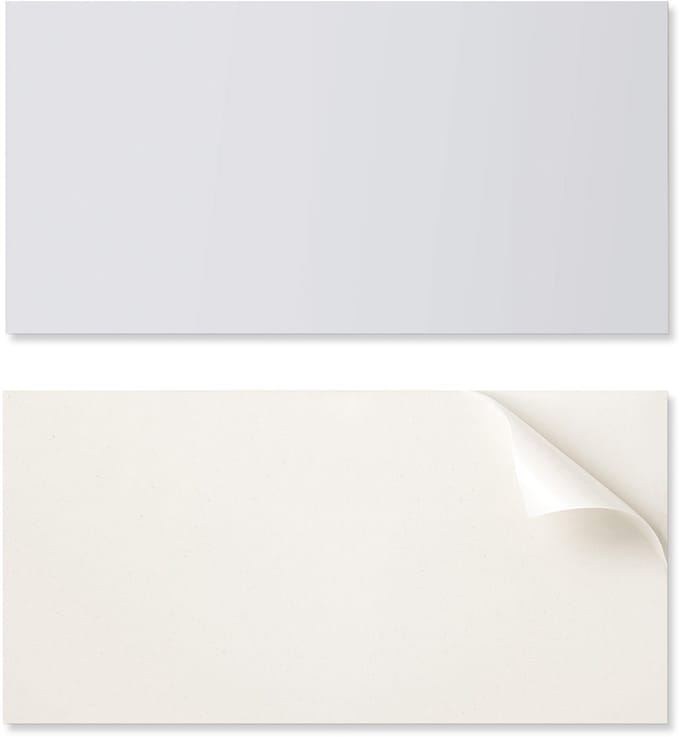 Zelfklevend vinyl wandpaneel 100x50 cm lichtgrijs
