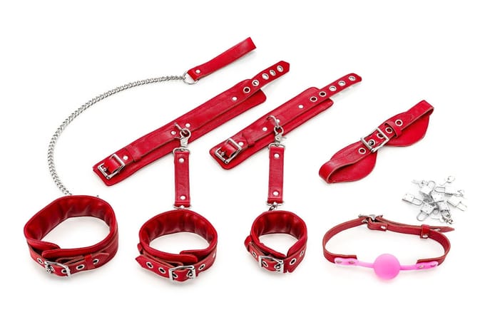 Zenn Toys -  Zenn Bondage set Gladiator IIII - Rood Leer