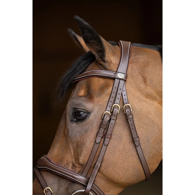 Combinatie paardenneusriem HFI Wavy