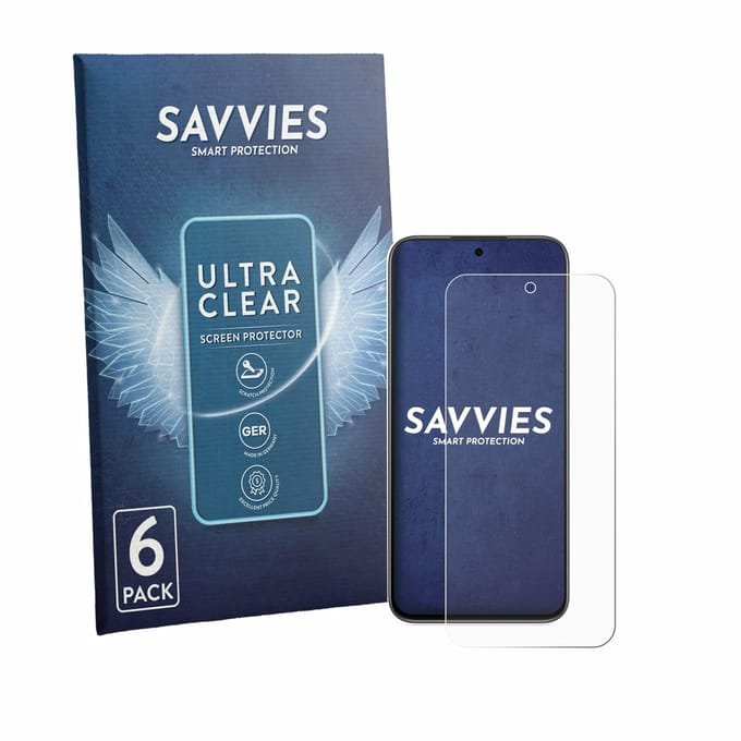 Savvies - Screenprotector voor Oppo K14 - Folie Beschermfolie transparant 6 Stuks