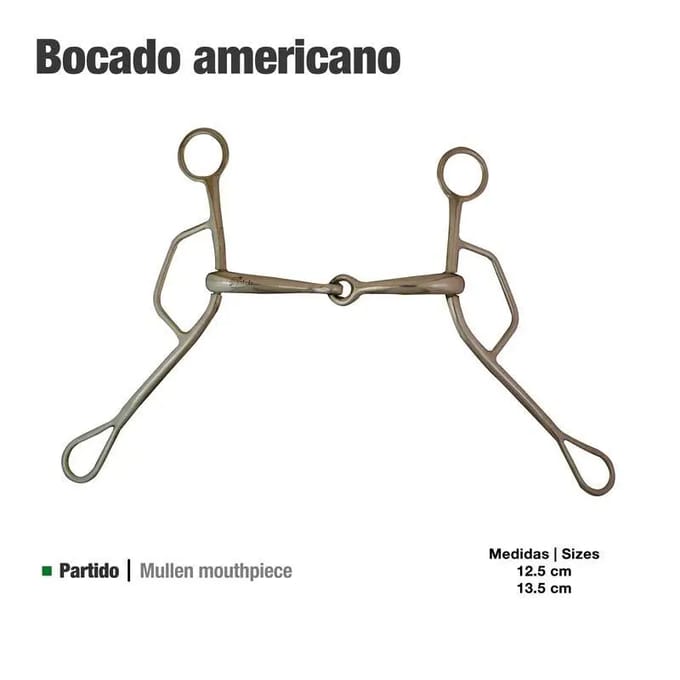 Mors voor Amerikaanse paard Zaldi Gag Bit 212673-50