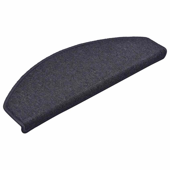 vidaXL - Trapmatten - 30 - st - 65x24x4 - cm - donkergrijs - en - blauw - halfrond - groot