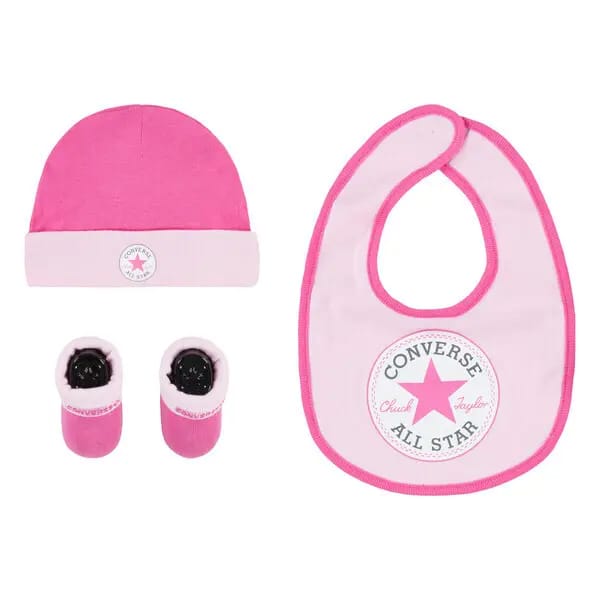 Baby muts, slofjes en slabbetje Converse CHN Core Hang (x3)