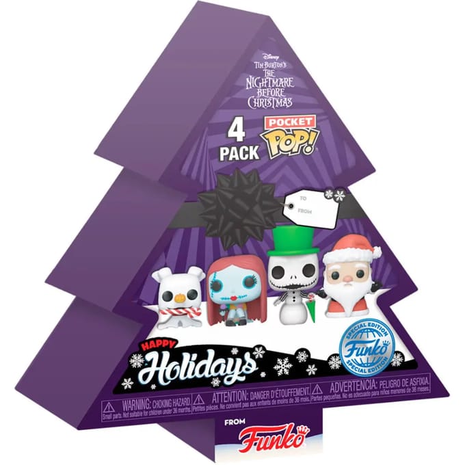 Beeldje Funko Pocket POPDisney Nightmare Before Christmas Holiday Exclusive (x4)