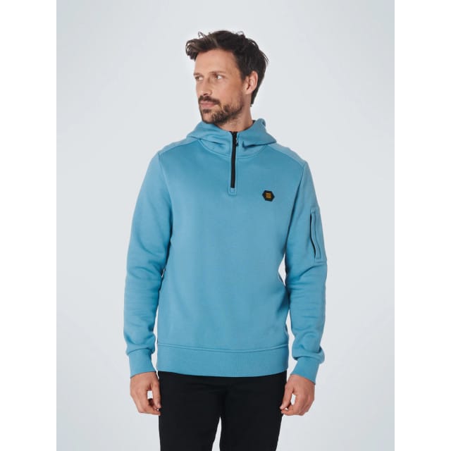No Excess Half Zip Hoodie Blauw - Maat 3XL - Heren - Schipperstrui