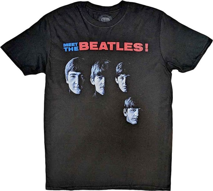 The Beatles - Meet The Beatles Heren T-shirt - S - Zwart