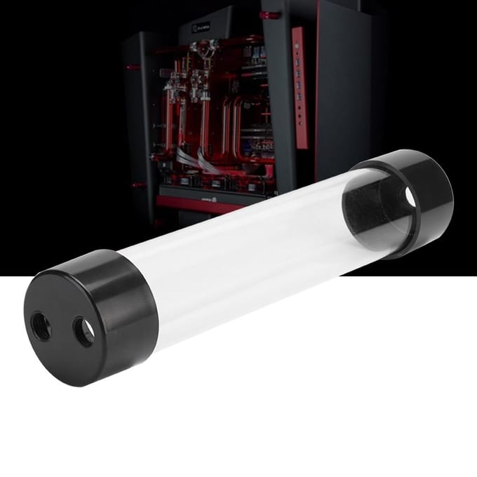 Transparant Cilindrisch Computer Waterkoeling Waterreservoir 240MM voor Praktisch Gebruik white