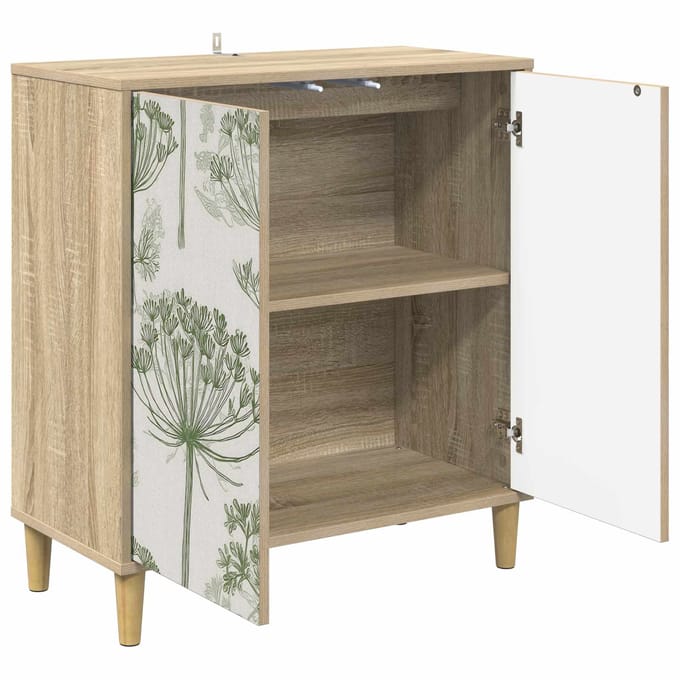 vidaXL - Dressoir - GOTHA - Sonoma - 69 - x - 33 - x - 75 - cm - Bewerkt - hout